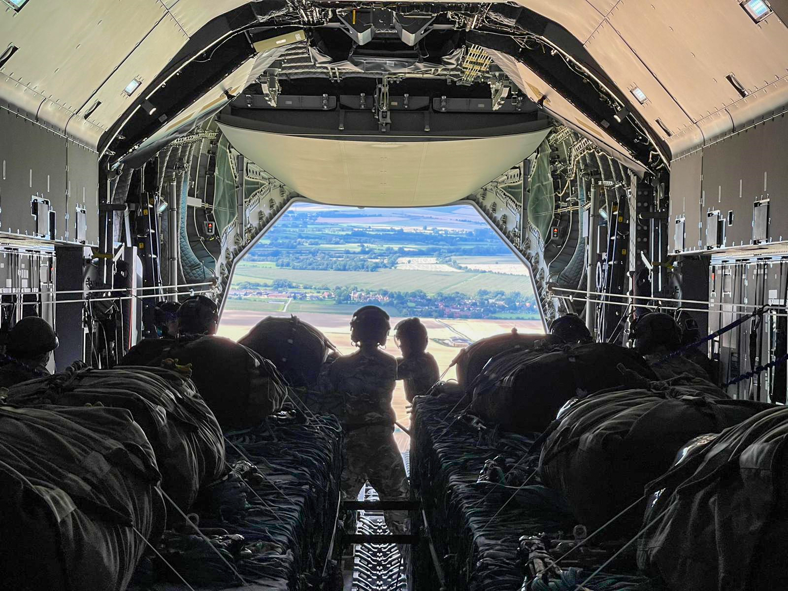 Three RAF A400M pilots and two Air Loadmasters of LXX and 30 Squadrons are now capable of conducting Container Delivery System and Light Stores Airdrop tasking